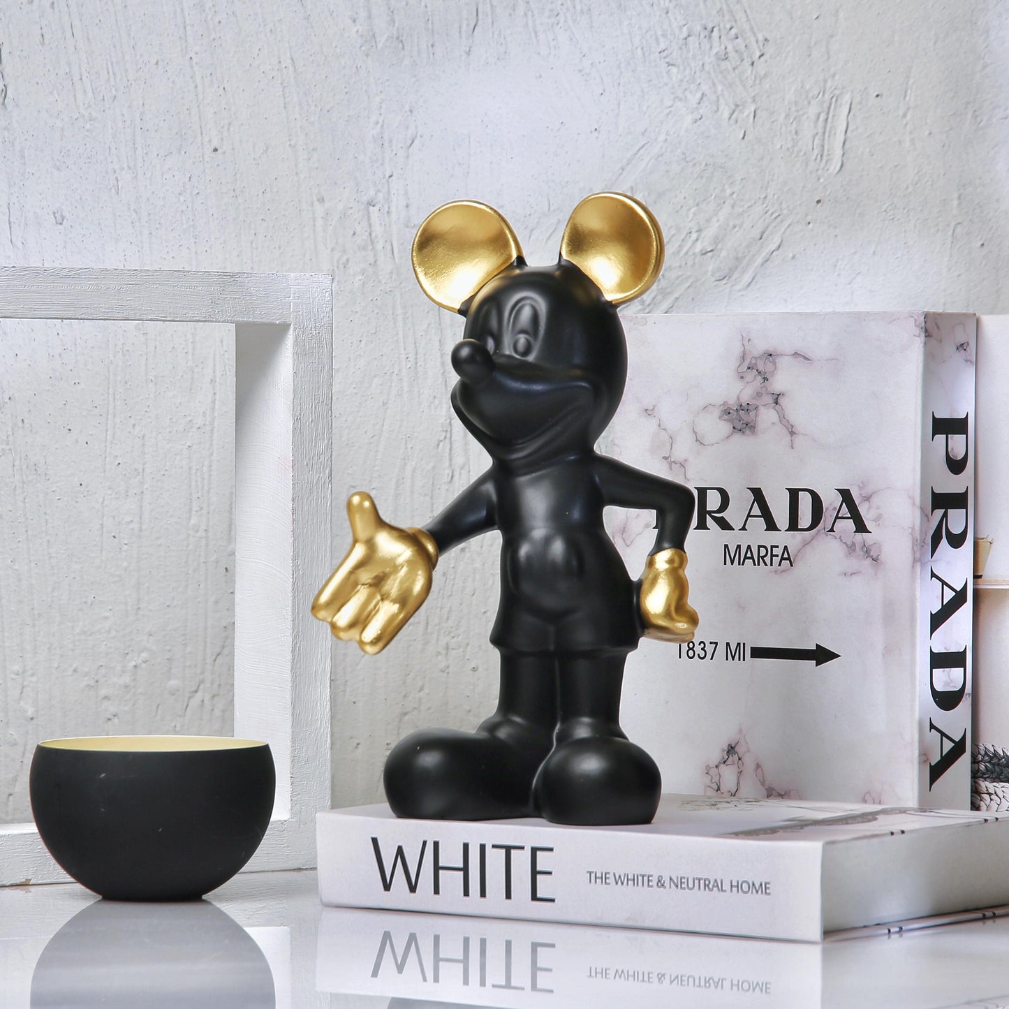 mickey and minnie black