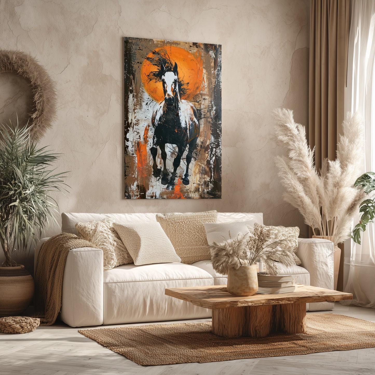 horse canvas printed tableau