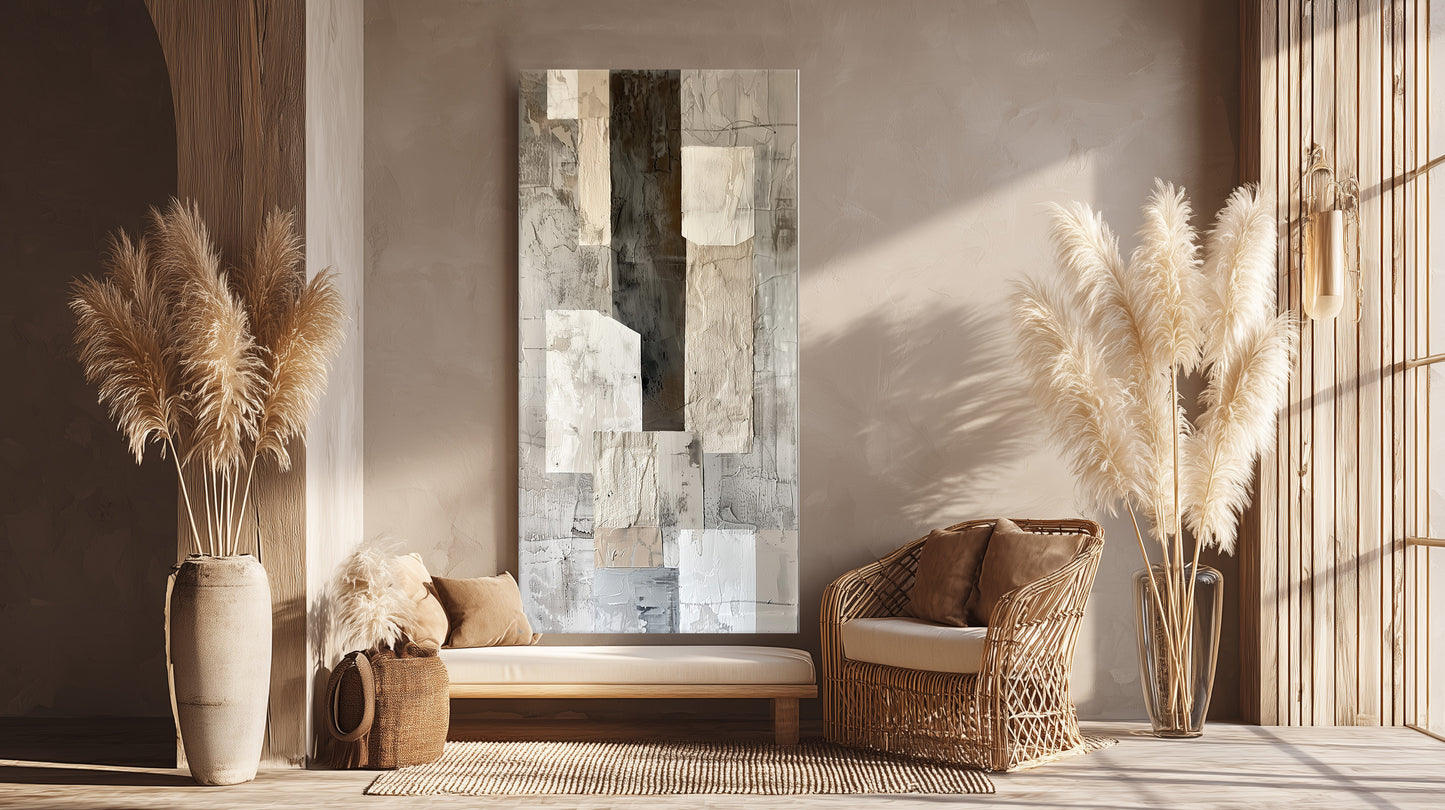 boho canvas printed tableau