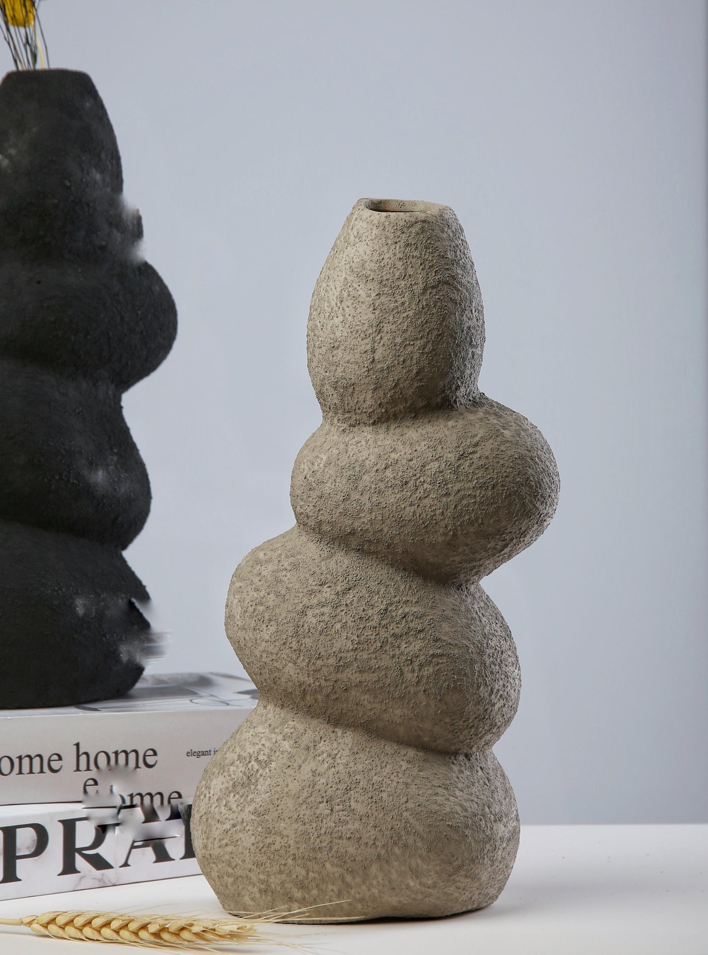 Pottery stone flow vase