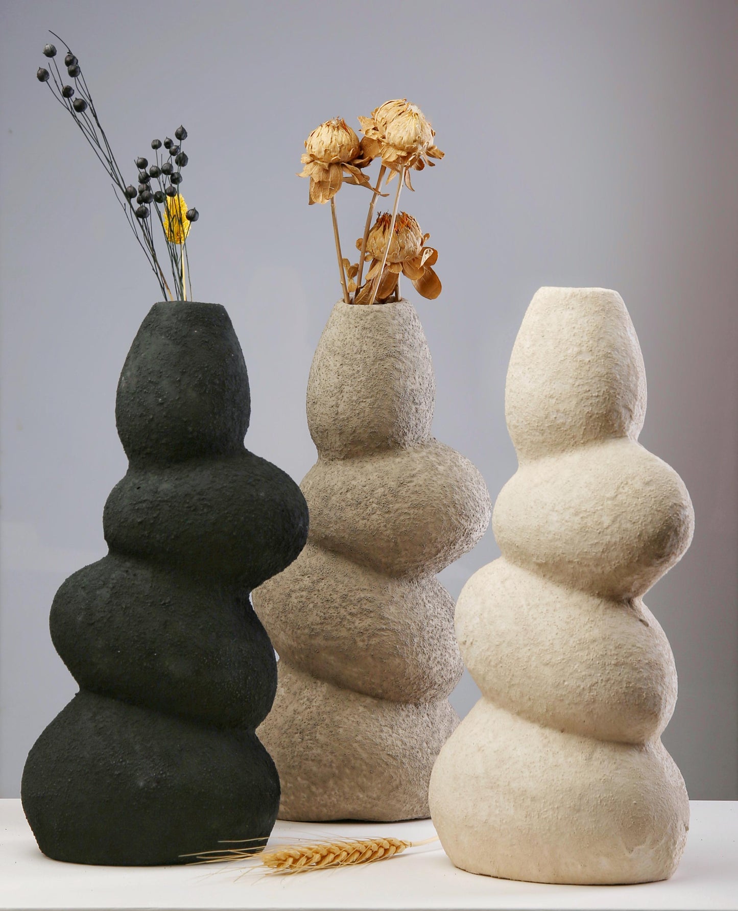 Pottery stone flow vase