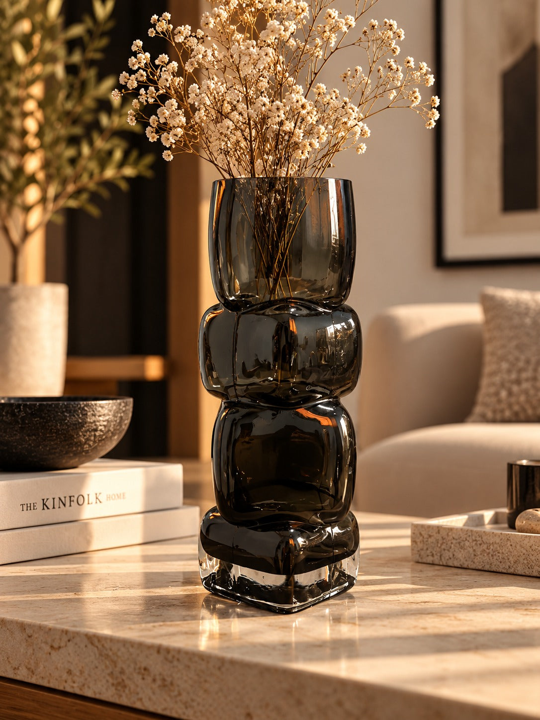 Glass Tower Vase