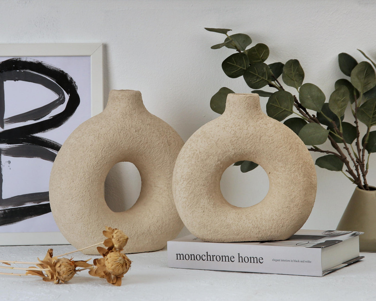 Donuts vase set