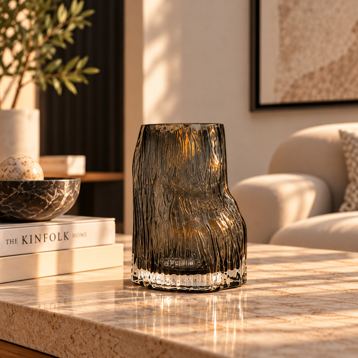 Lava Glass Vase Set