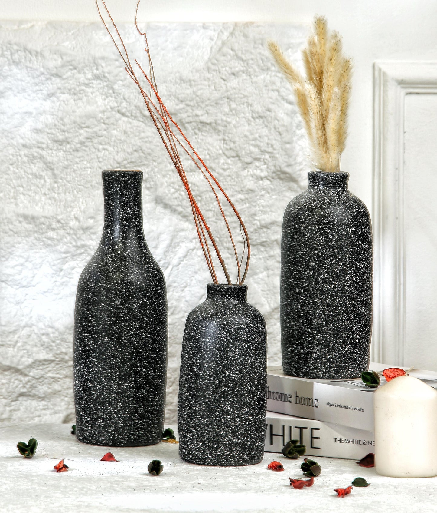 Pottery vase set