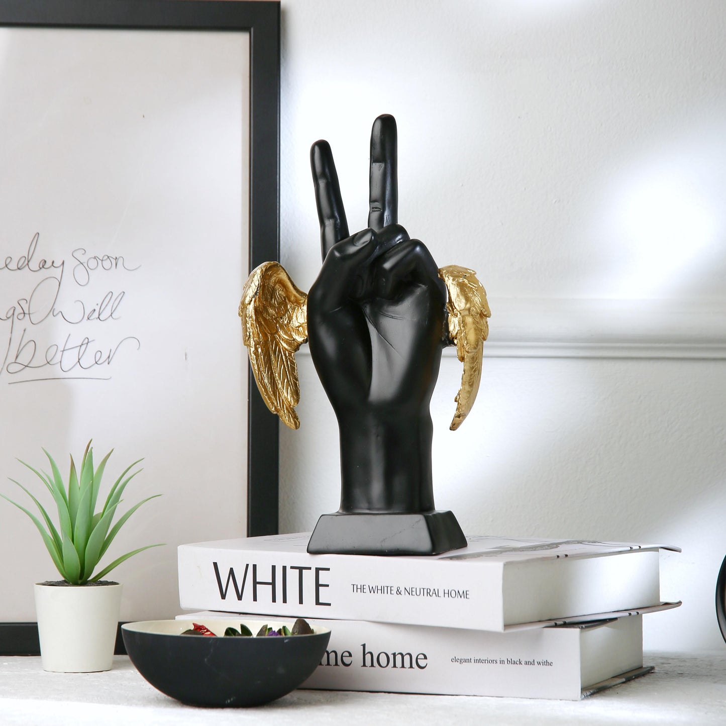 victory hand sign