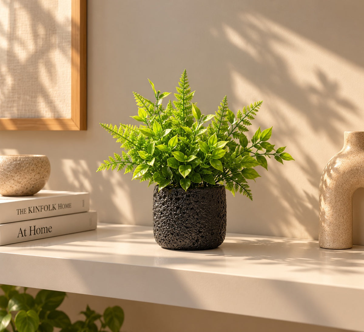 Coral stone Pot with Sunflower rose