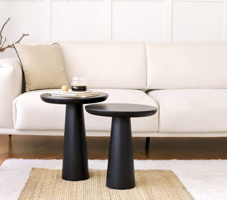 Black Mushroom Coffee & Side Table