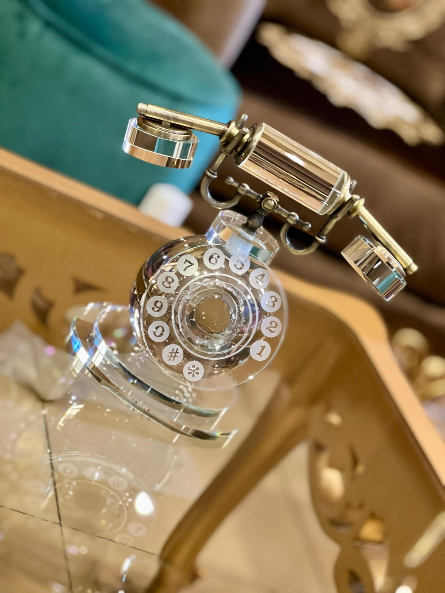 Vintage telephone crystal