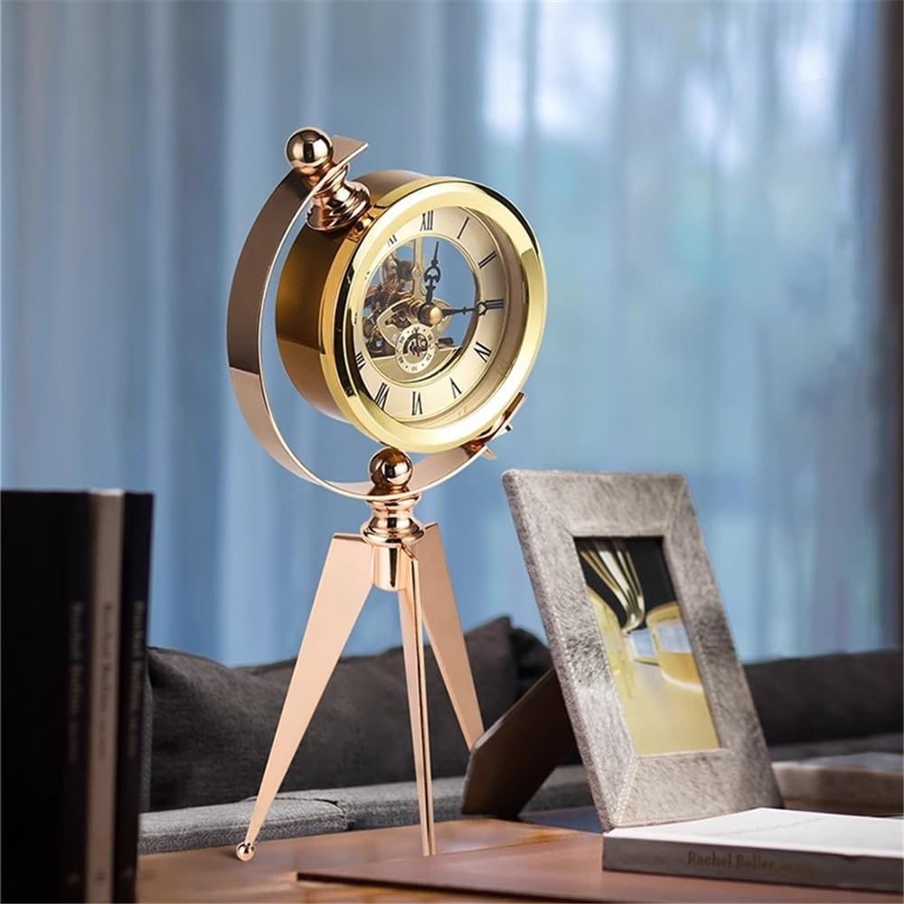 Vintage Globe Tripod Clock