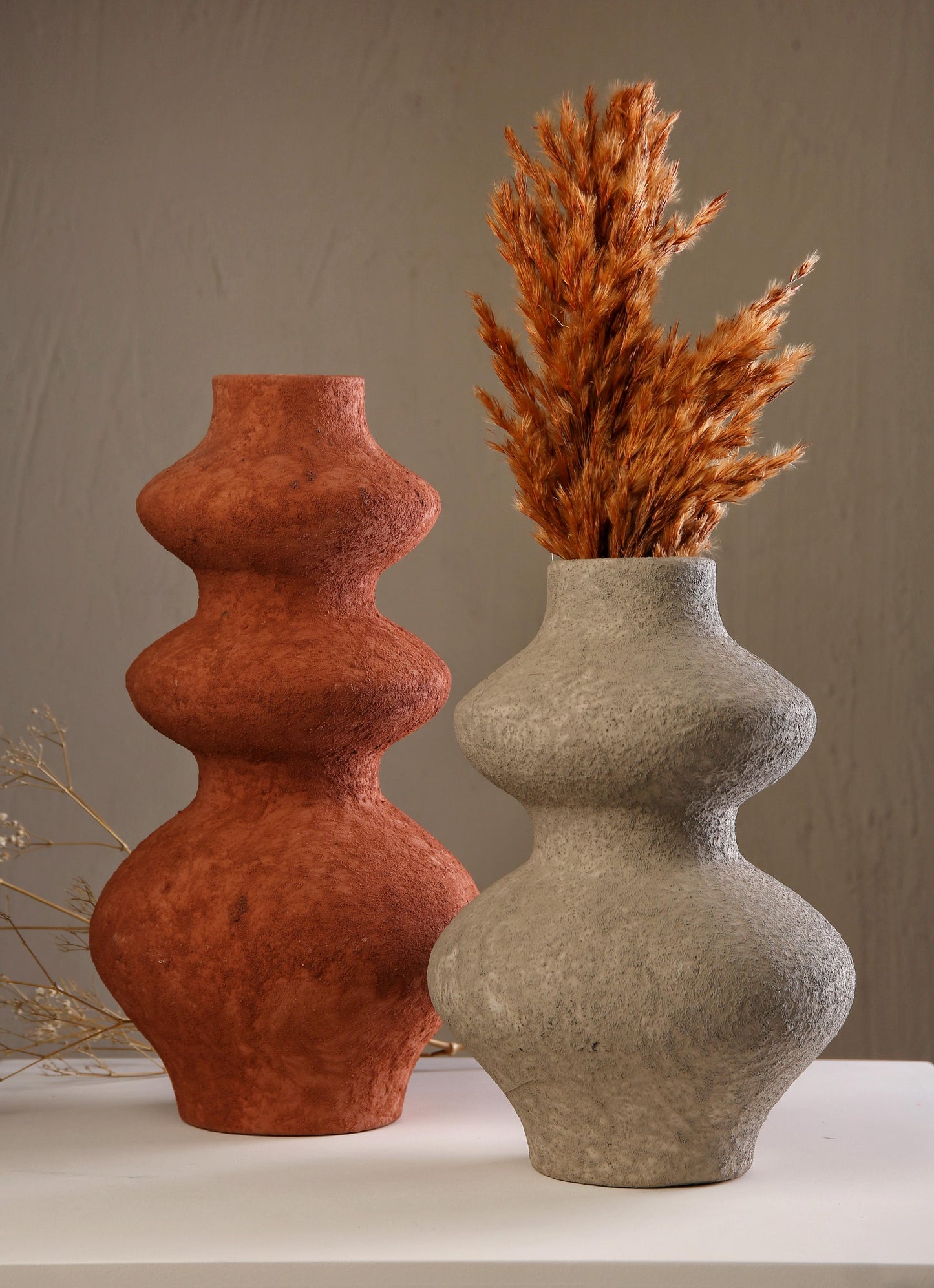 Pottery vase set
