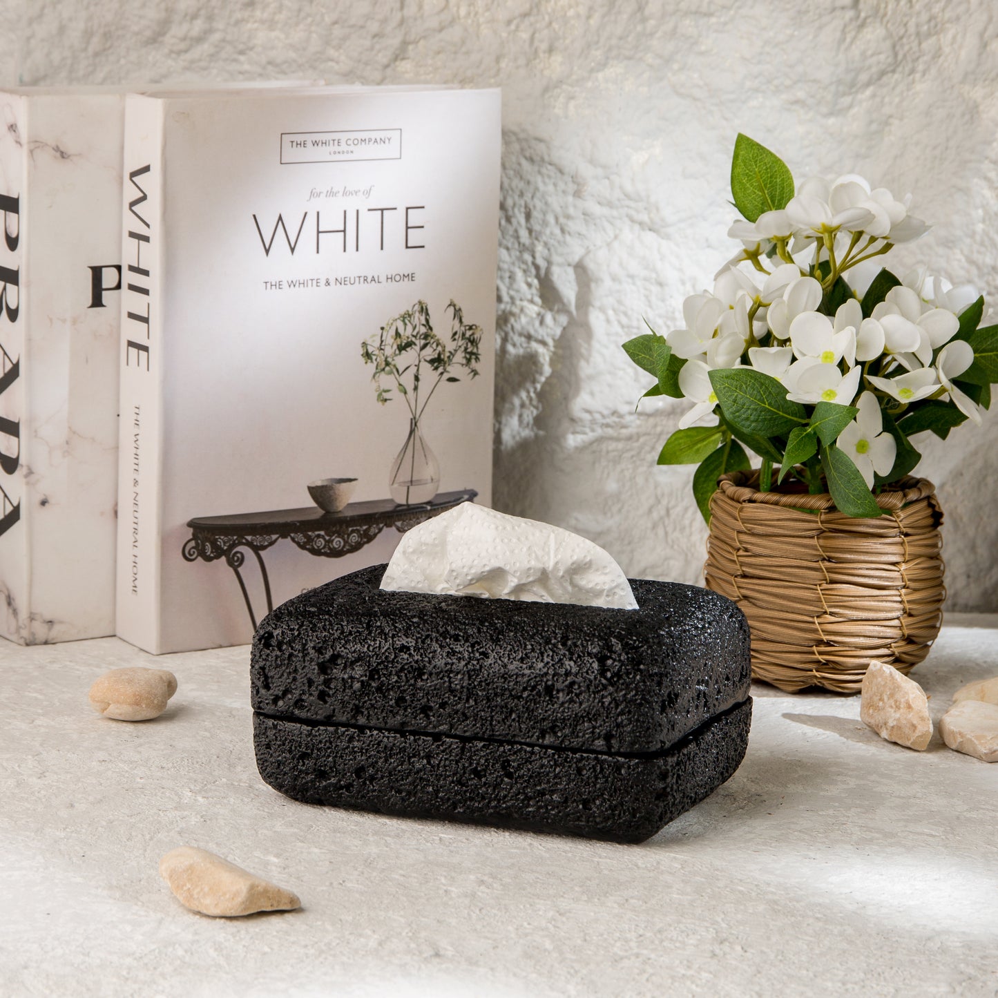 small Coral tissue box