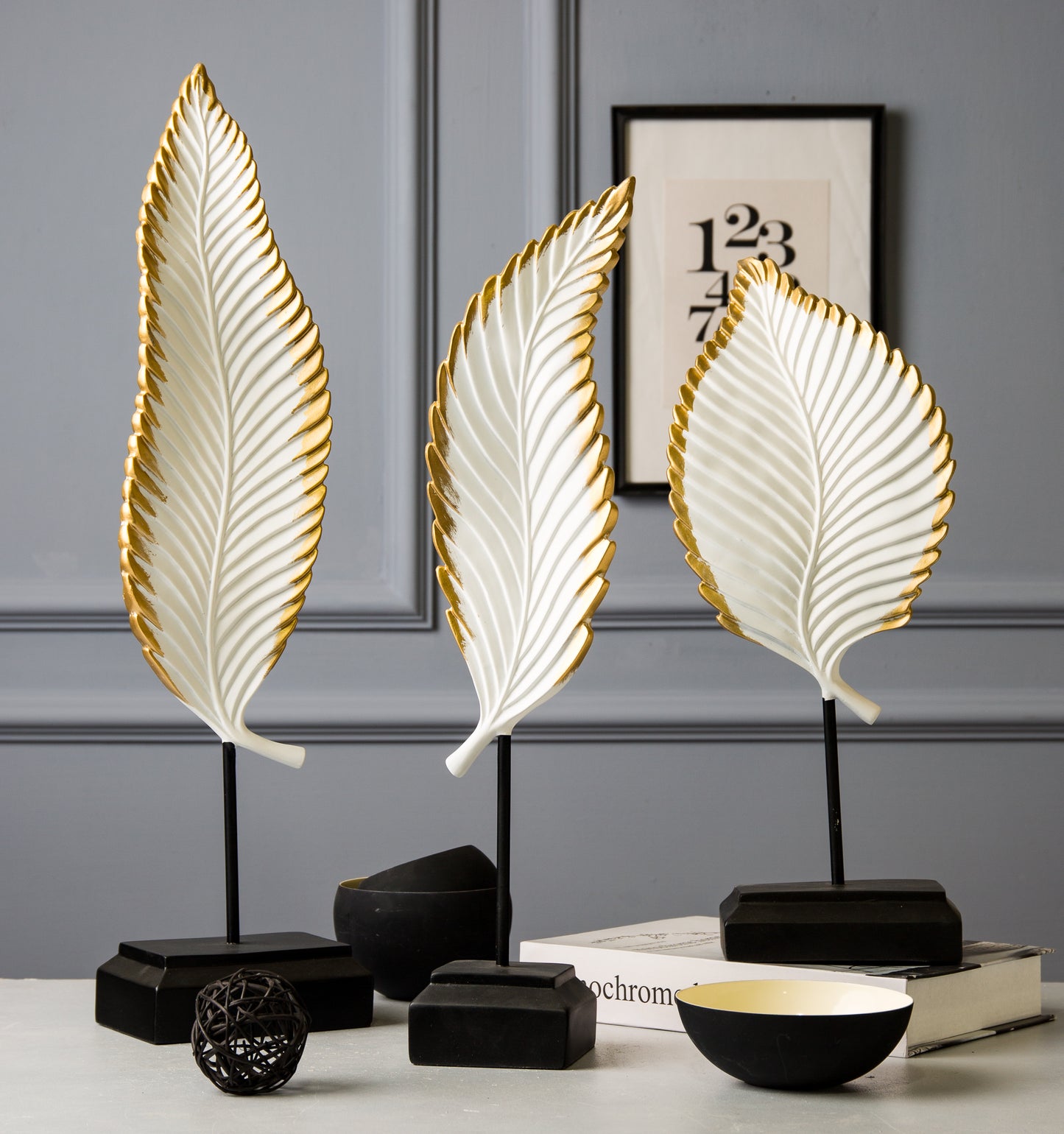 3 piece feather set