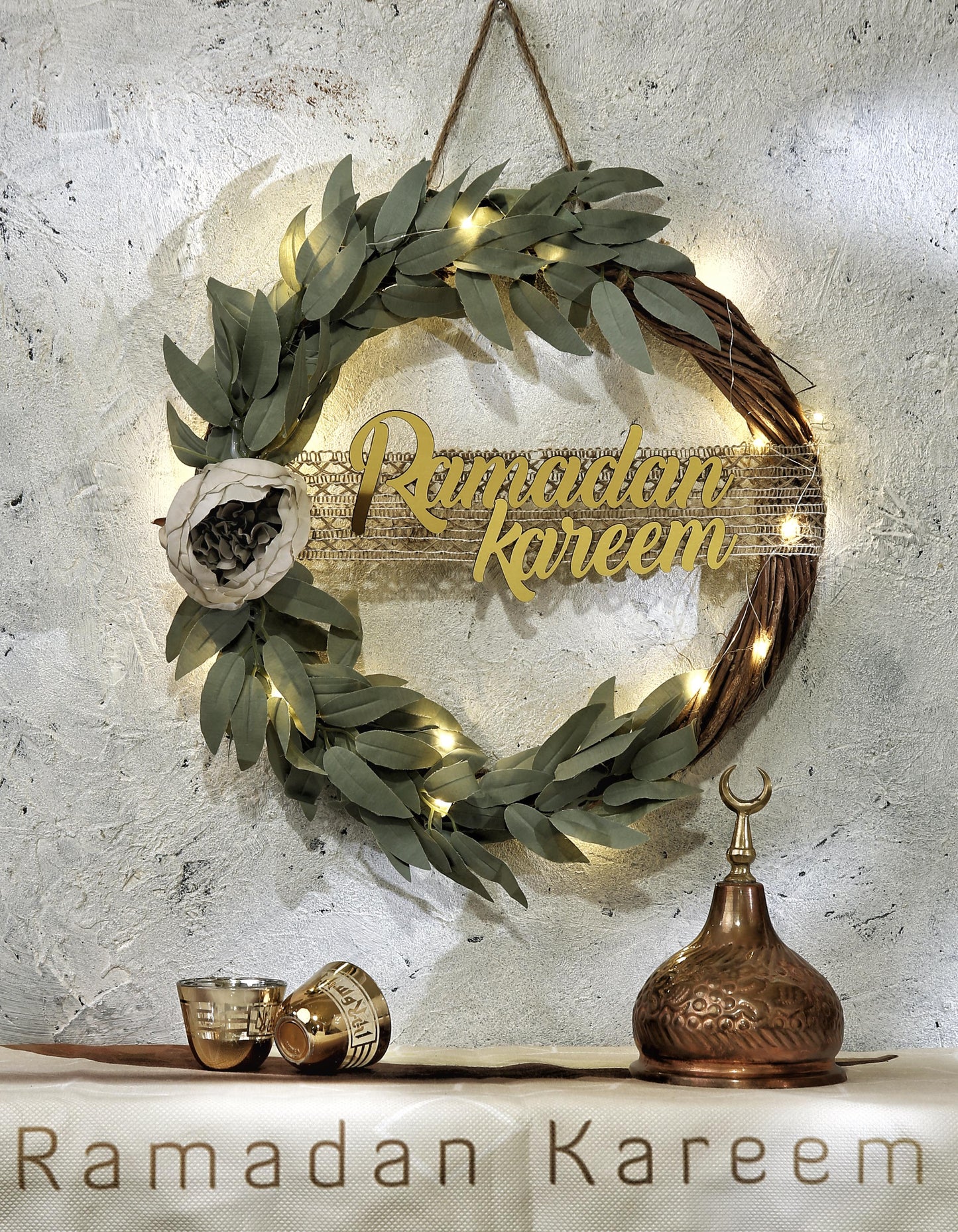 light Wreath for Ramadan ( gray color 2 )