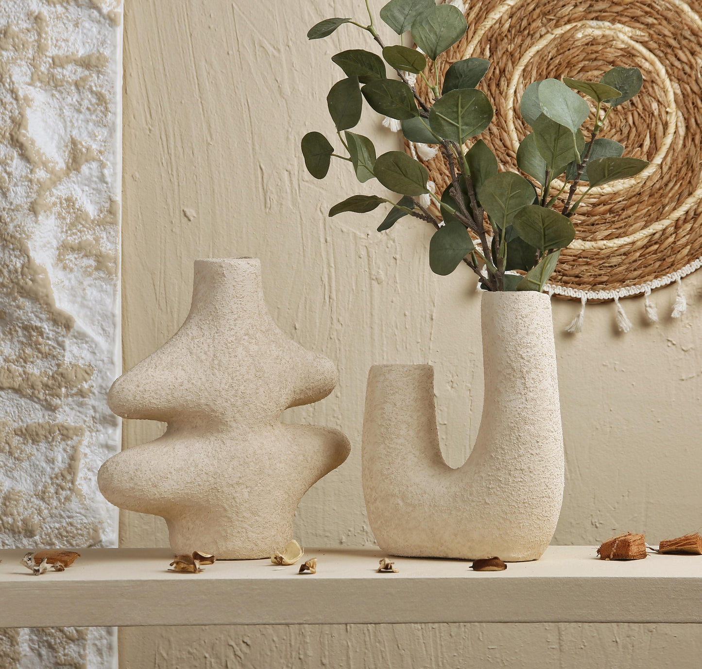 Pottery abstract vases
