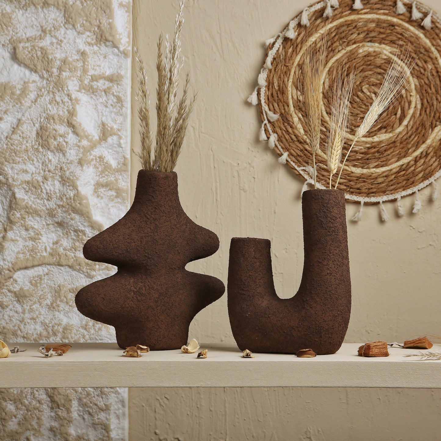 Pottery abstract vases