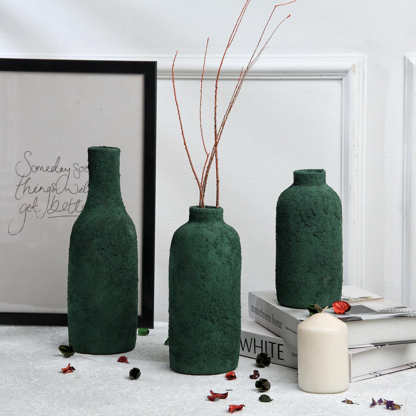 Pottery vase set
