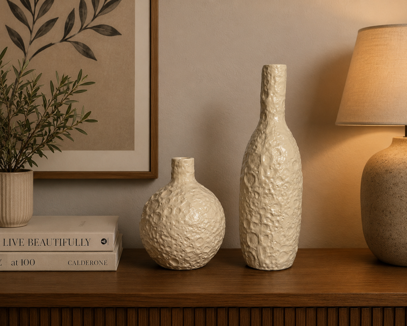 Moonstone Vases