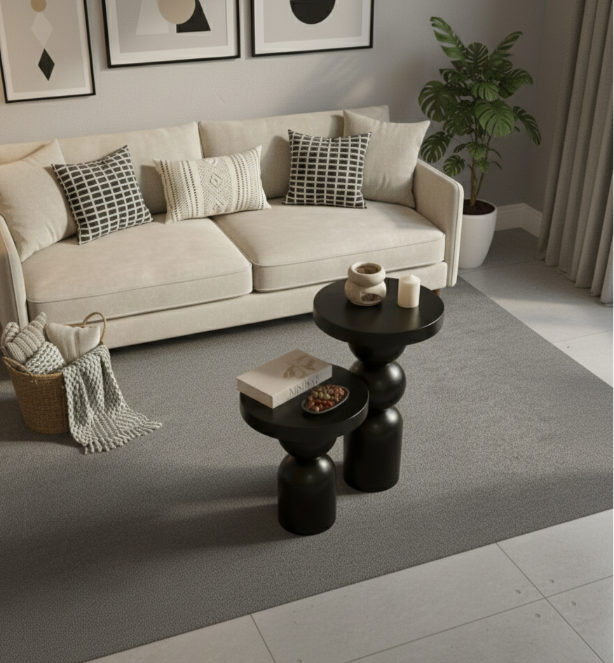 Side table set black