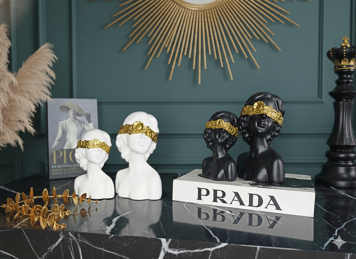 Two-piece girls figurine set