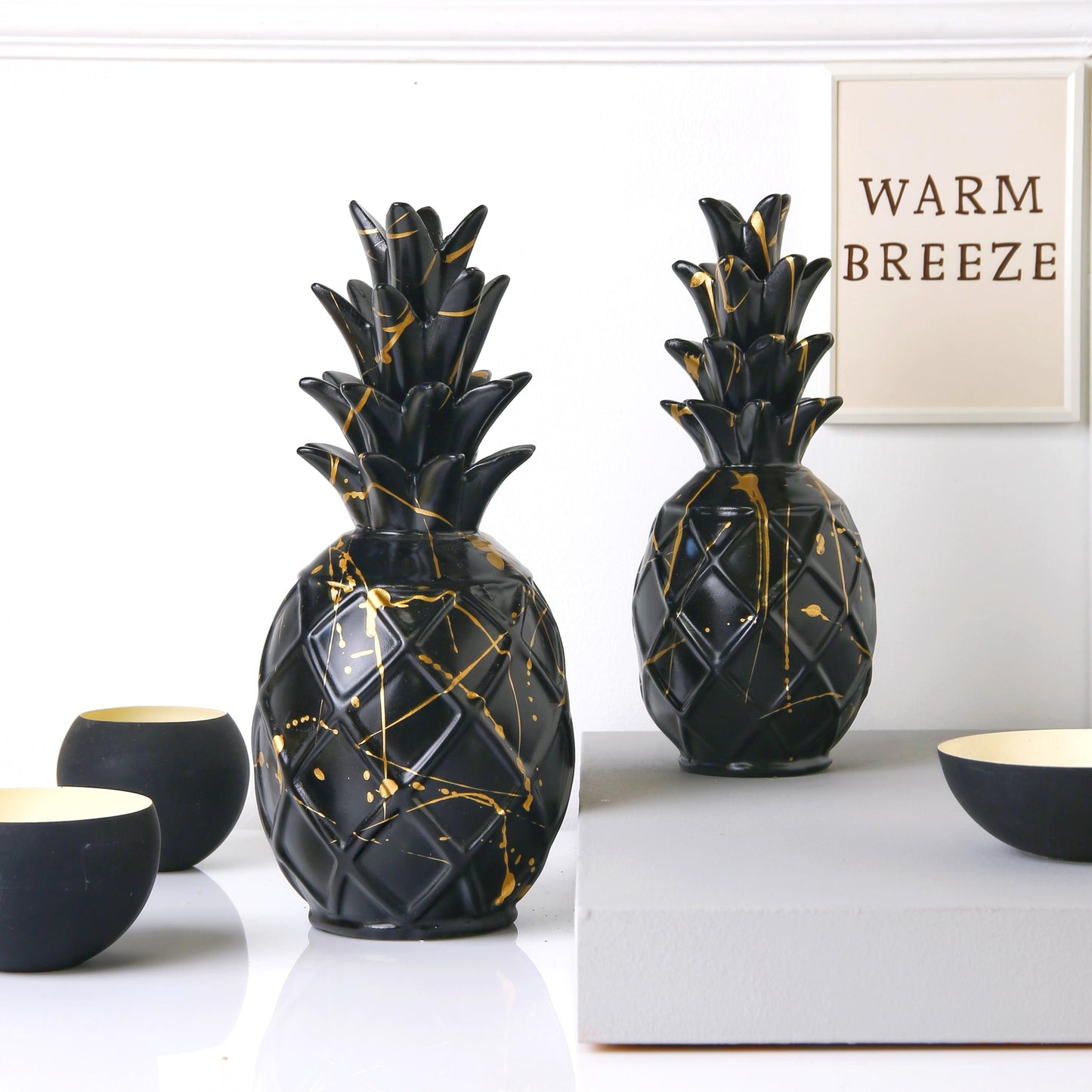 Set of two pineapple