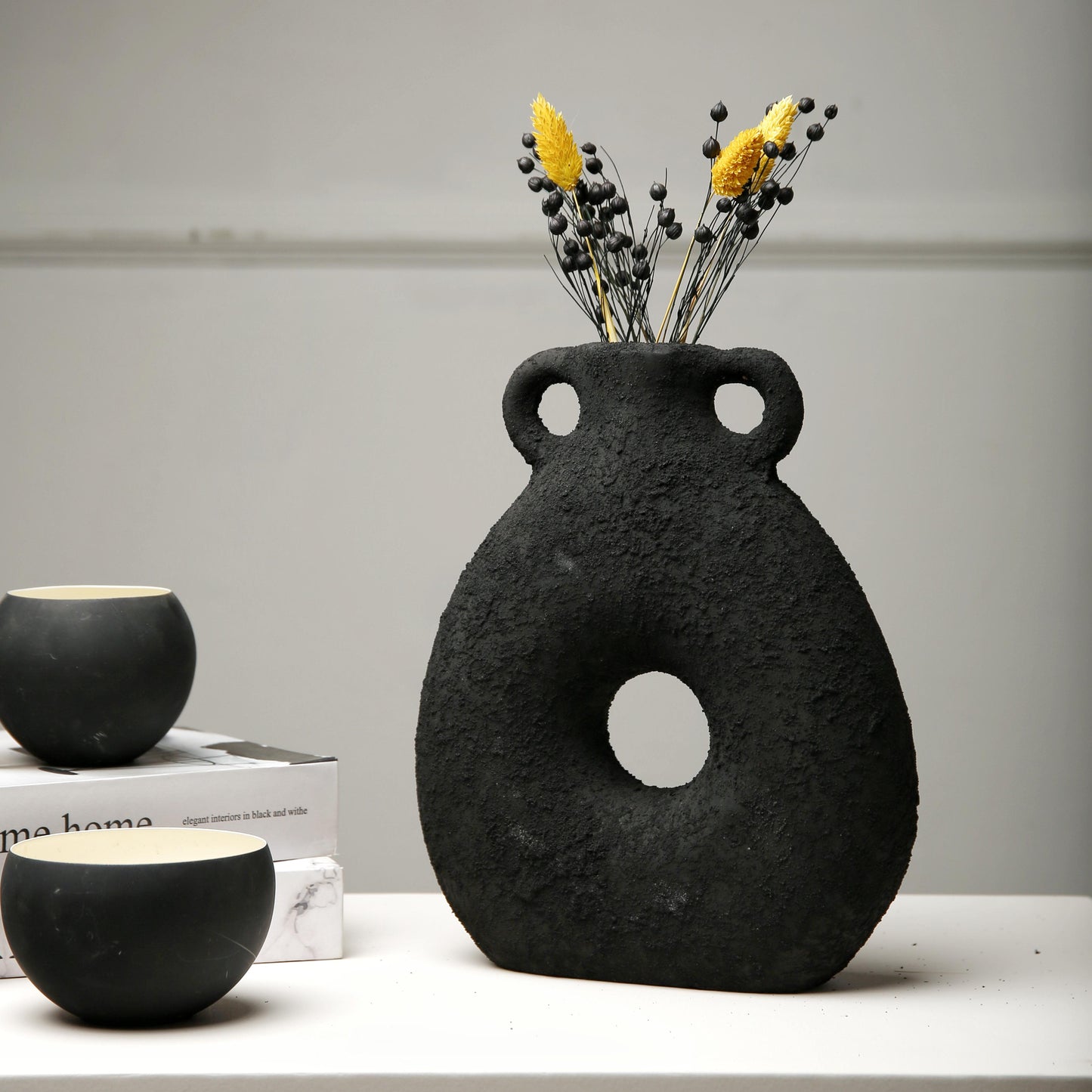 Pottery oasis vase