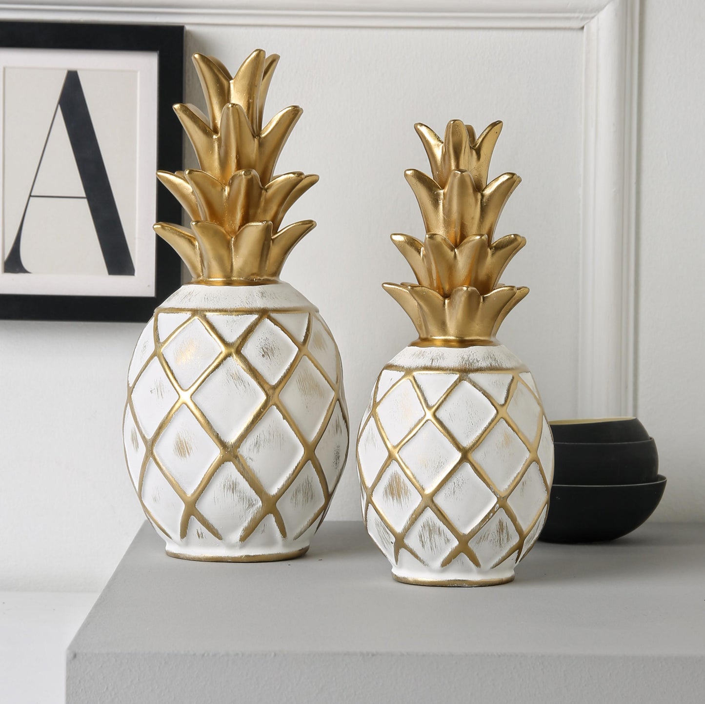 Set of two pineapple