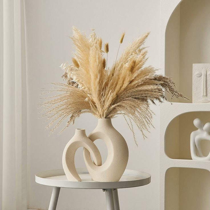Hollow Vase Set of 2 for Modern Home Decor