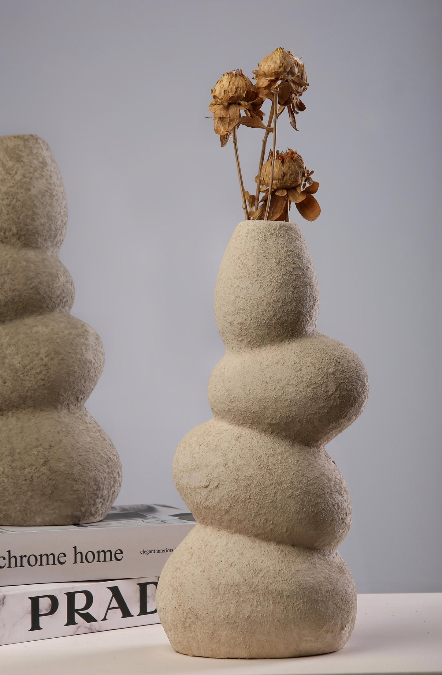 Pottery stone flow vase