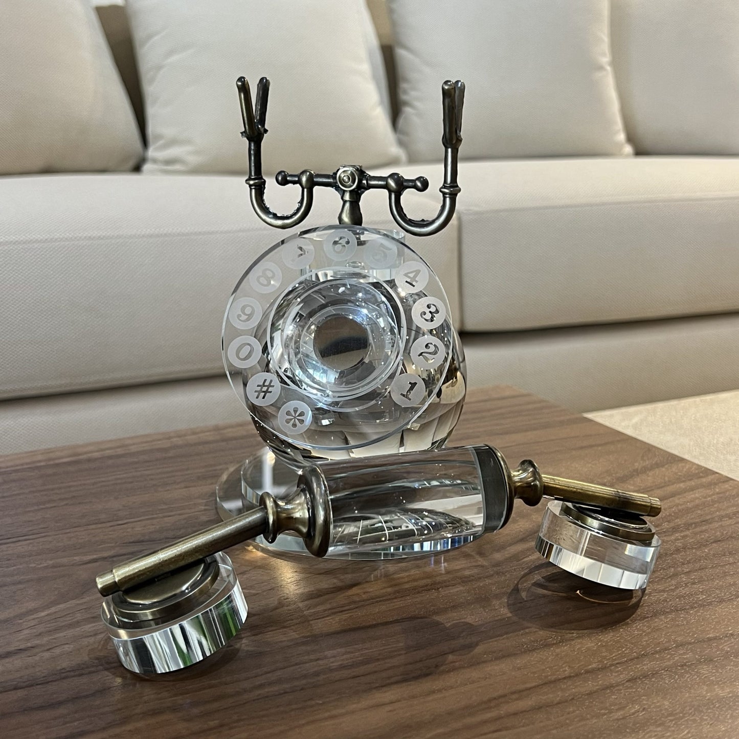 Vintage telephone crystal