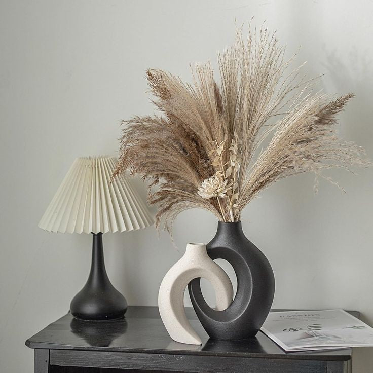 Hollow Vase Set of 2 for Modern Home Decor