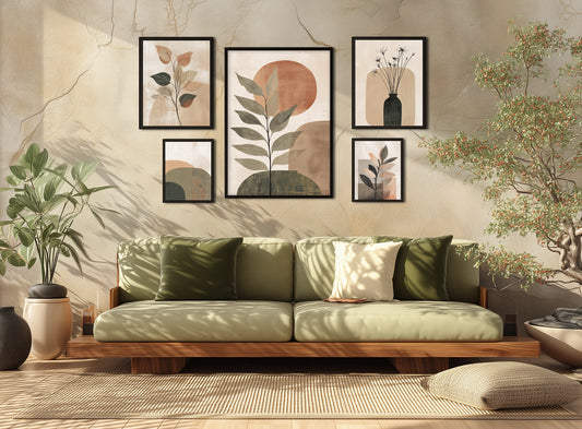 Nature’s Balance Collection with Black Frame & Glass Cover