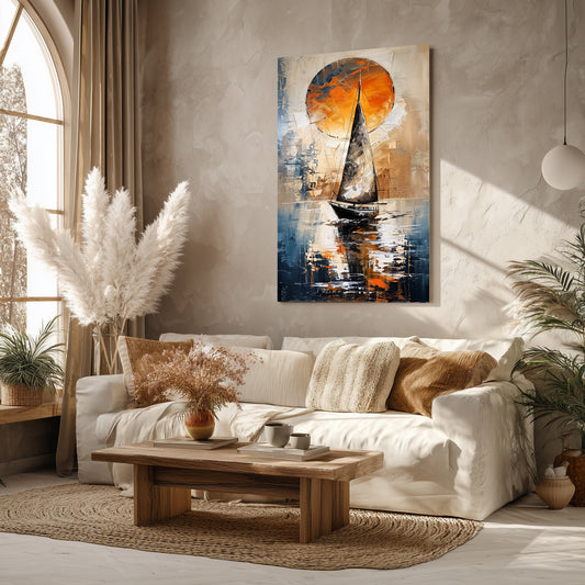 Golden Horizon  canvas printed tableau