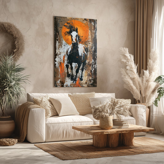 horse canvas printed tableau