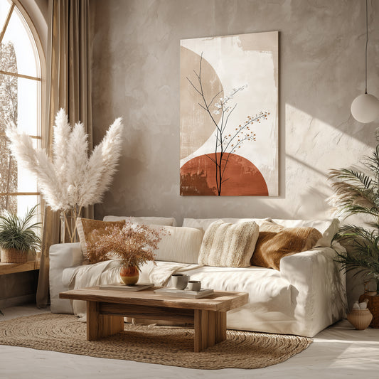 minimal canvas printed tableau