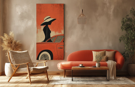 Retro canvas printed tableau