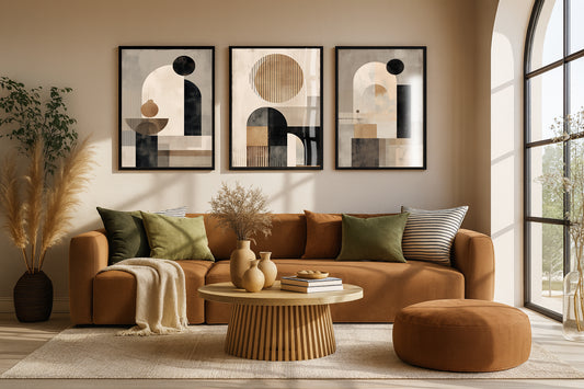 abstract Collection with  Frame & Glass Cover