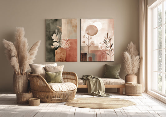 canvas printed  double tableau