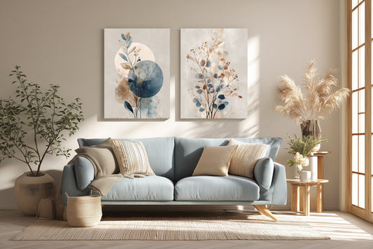 canvas printed  double tableau