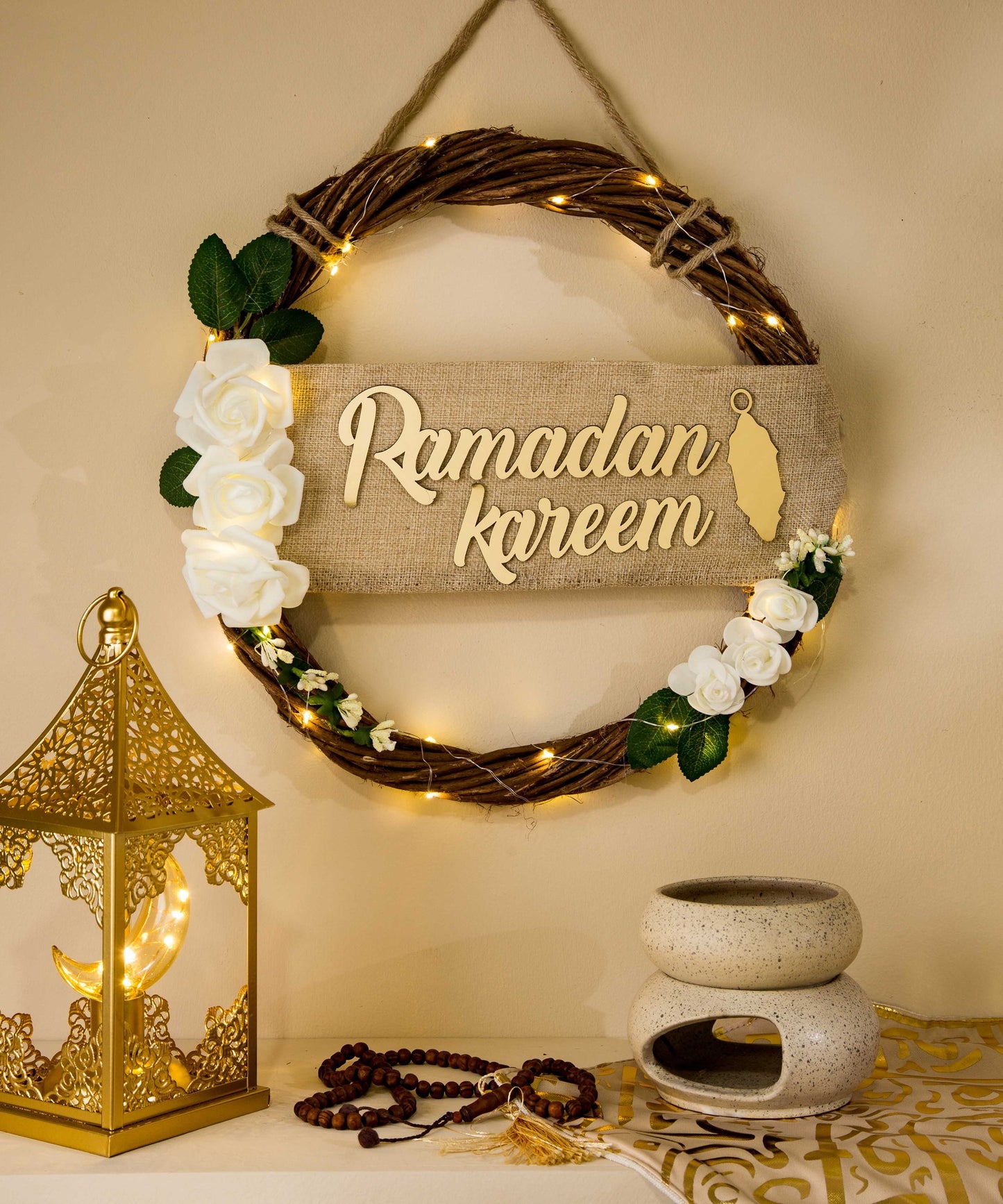 light Wreath for Ramadan (white)