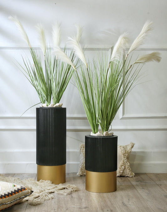 Artificial plant with wood stand