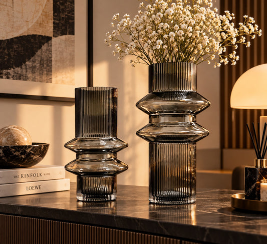 Rings Glass Vase Set