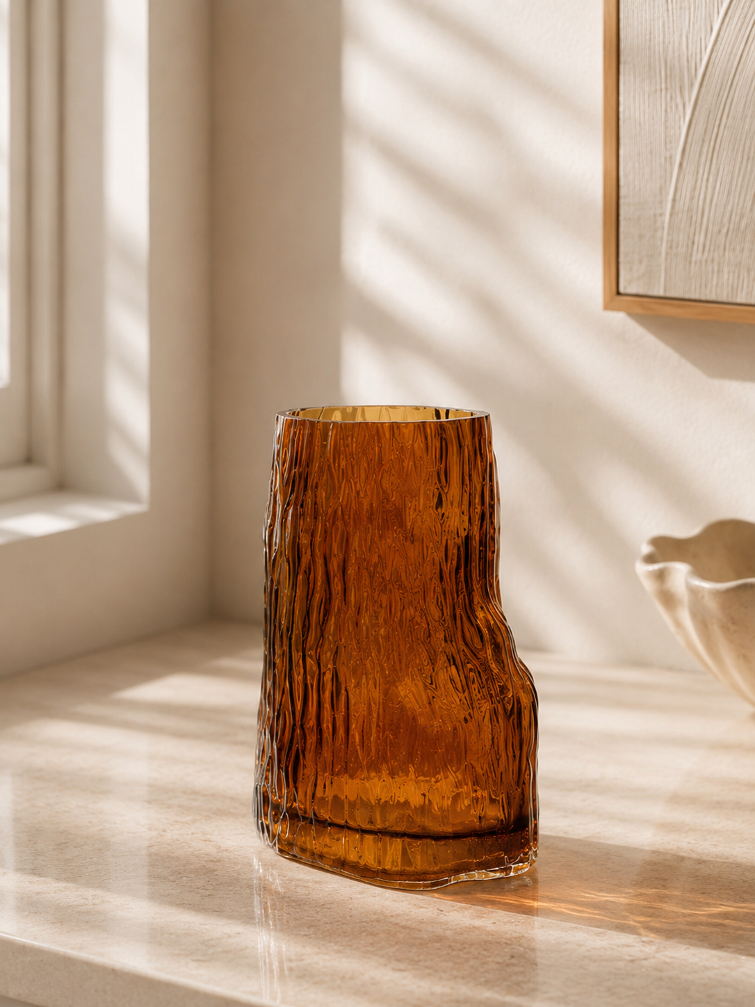 Caramel Glass Vases