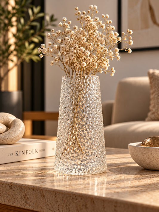 Diamond  Glass Vase