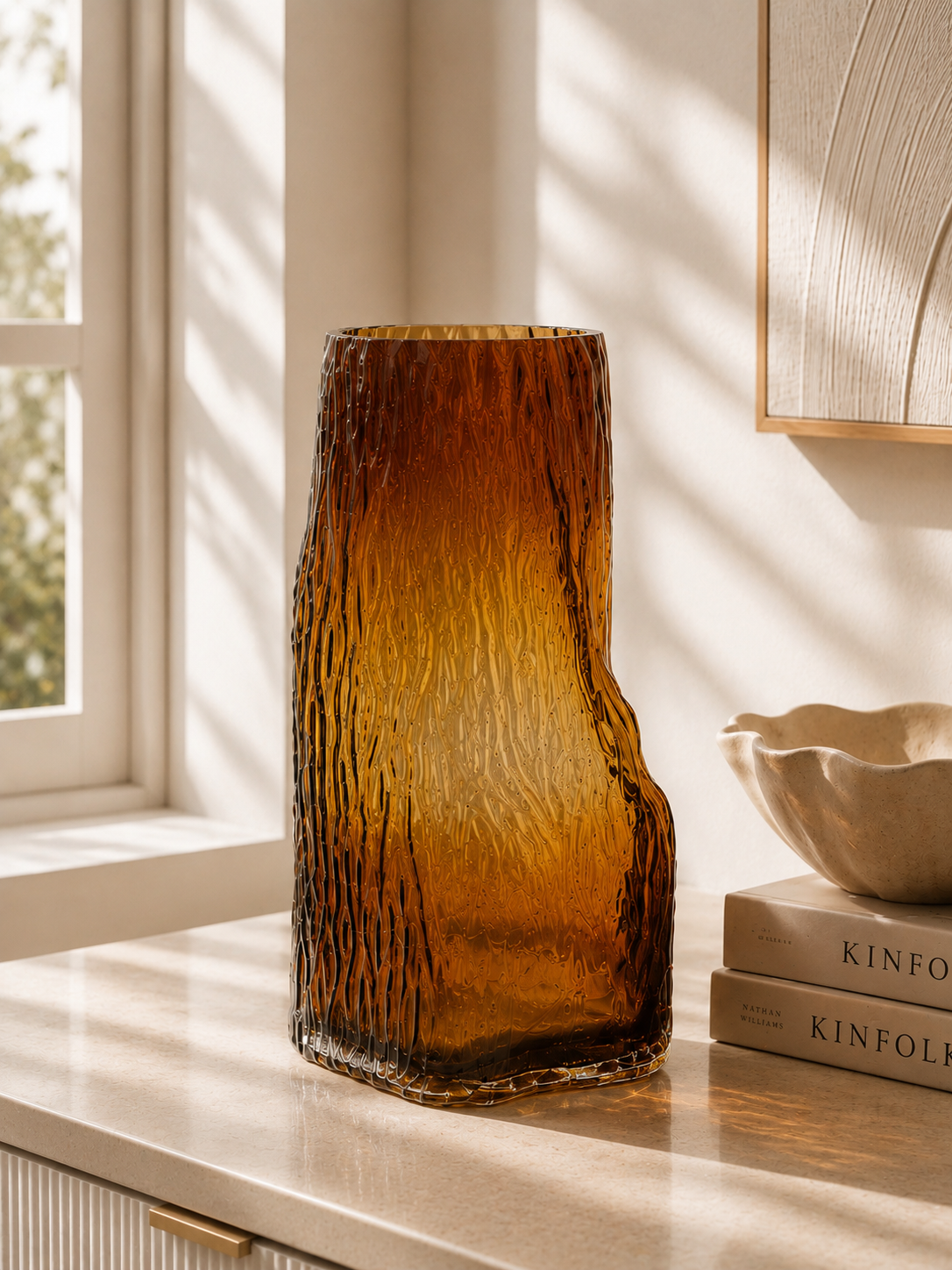 Caramel Glass Vases