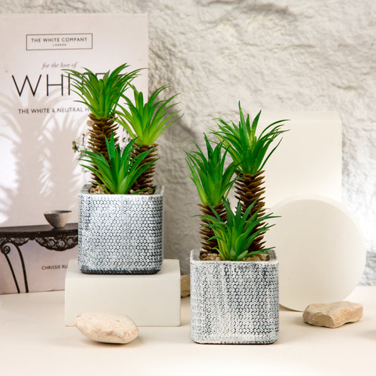 patterned flower pot