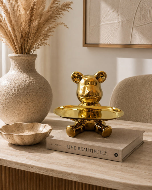 Golden Teddy Stand