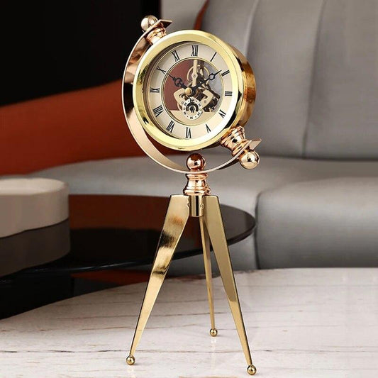 Vintage Globe Tripod Clock