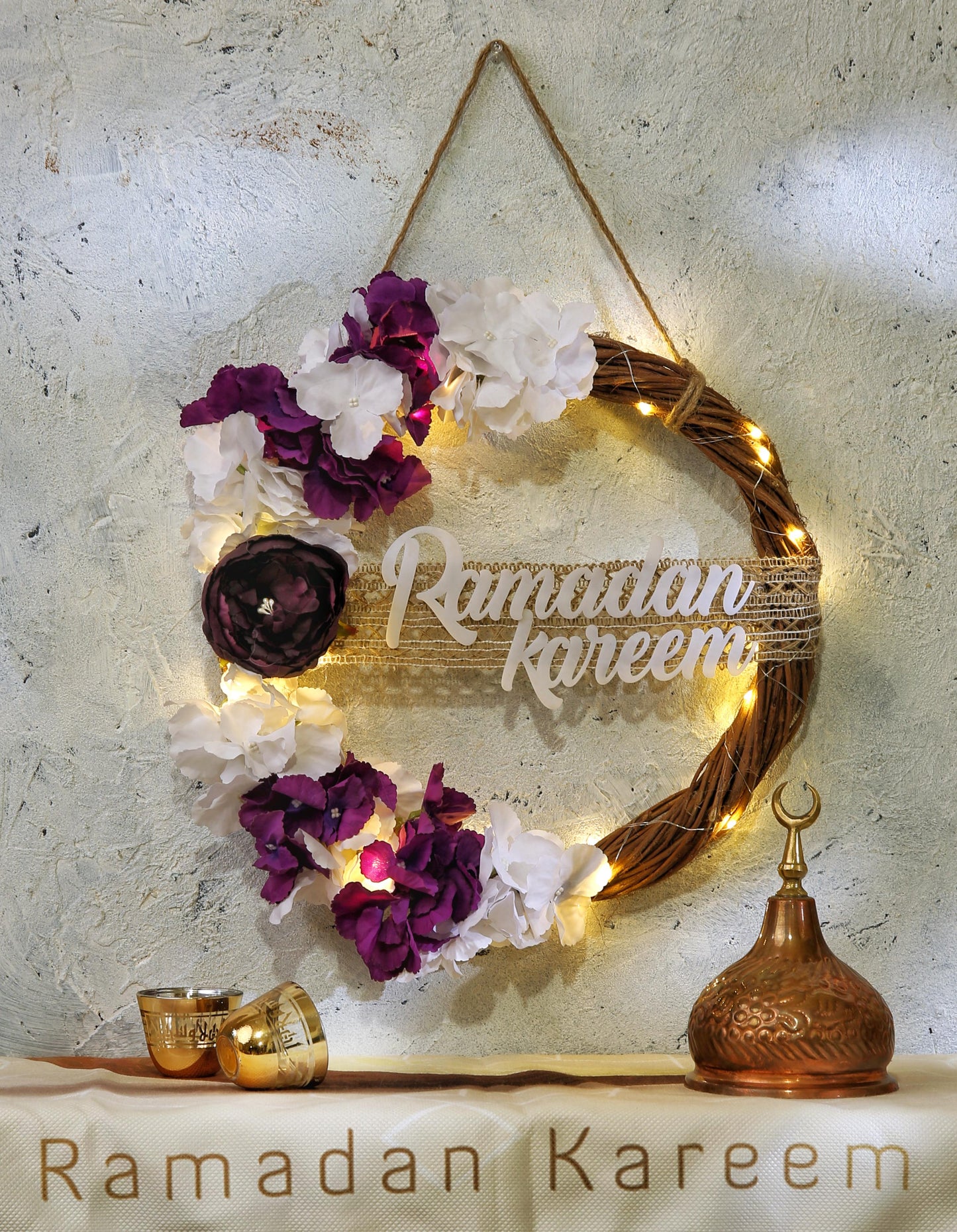 light Wreath for Ramadan  (purple 1)