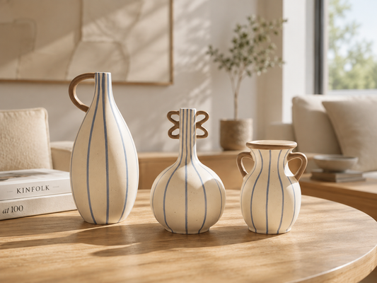 Blue Line Vase Set